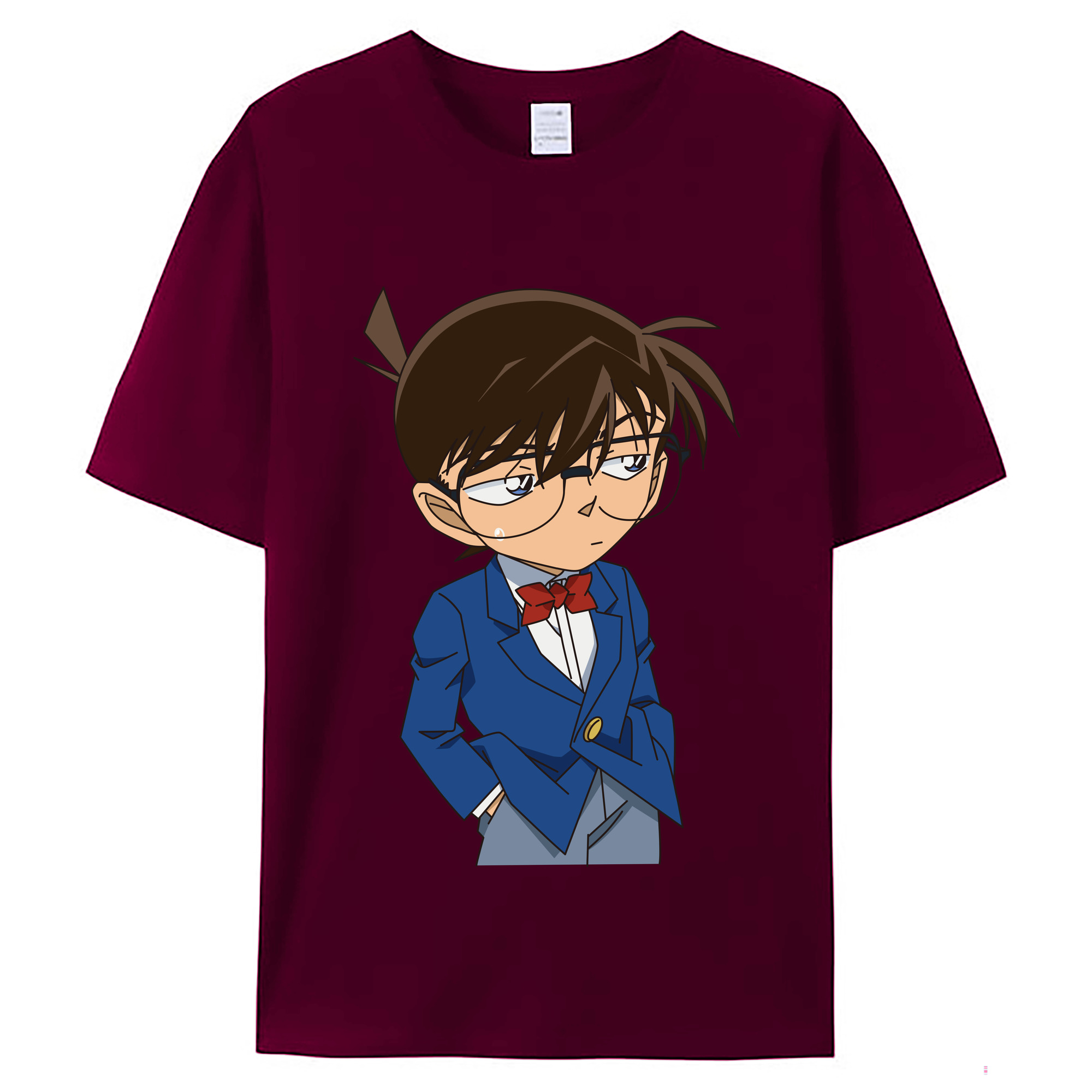 （画像用） 名探偵コナン 江戸川 コナン Detective Conan Conan Edogawa レディースカジュアルプリントTシャツ（綿100％）